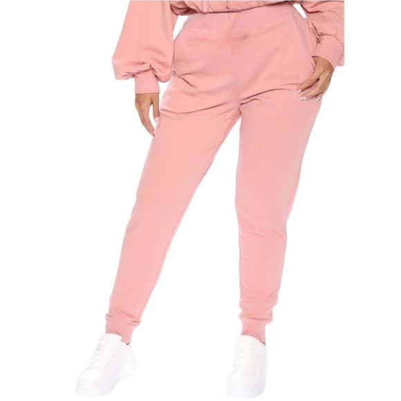 Fashion Nova The New Look Joggers Mauve Sz. Large - Picture 2 of 10